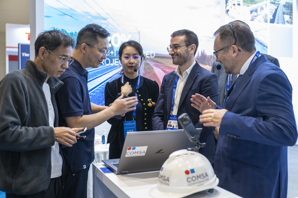 10月31日,观众在博览会现场参观。