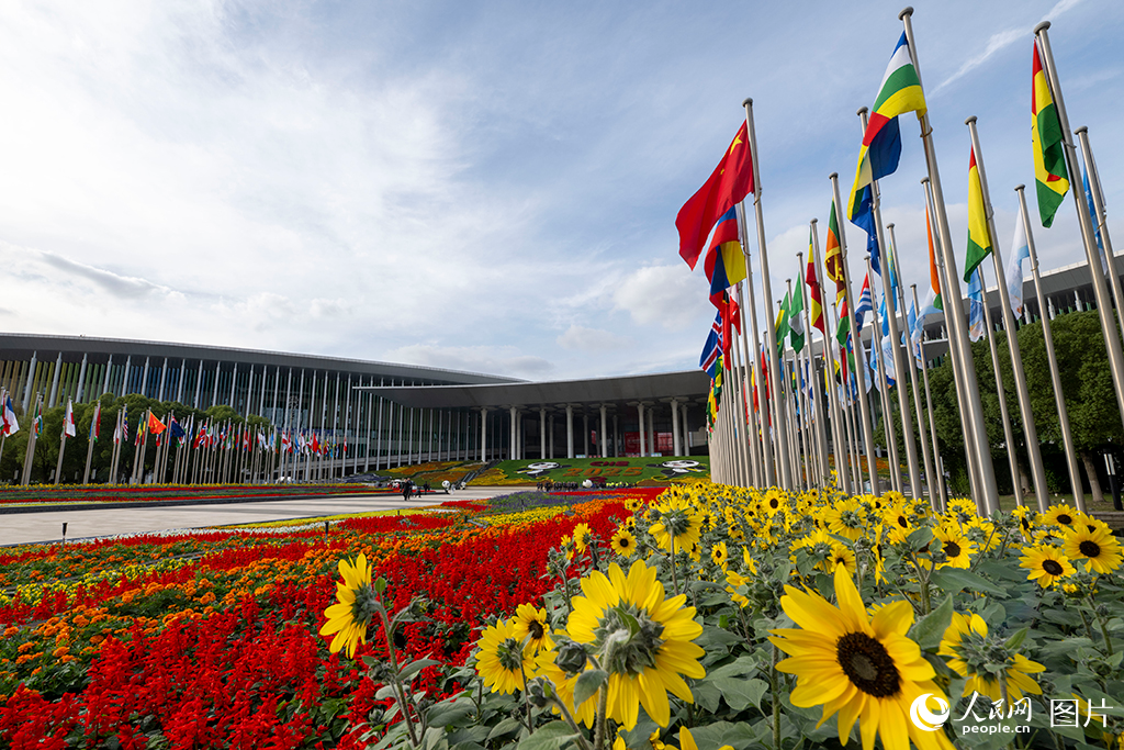 上海:花团锦簇 国旗飘扬迎盛会【6】