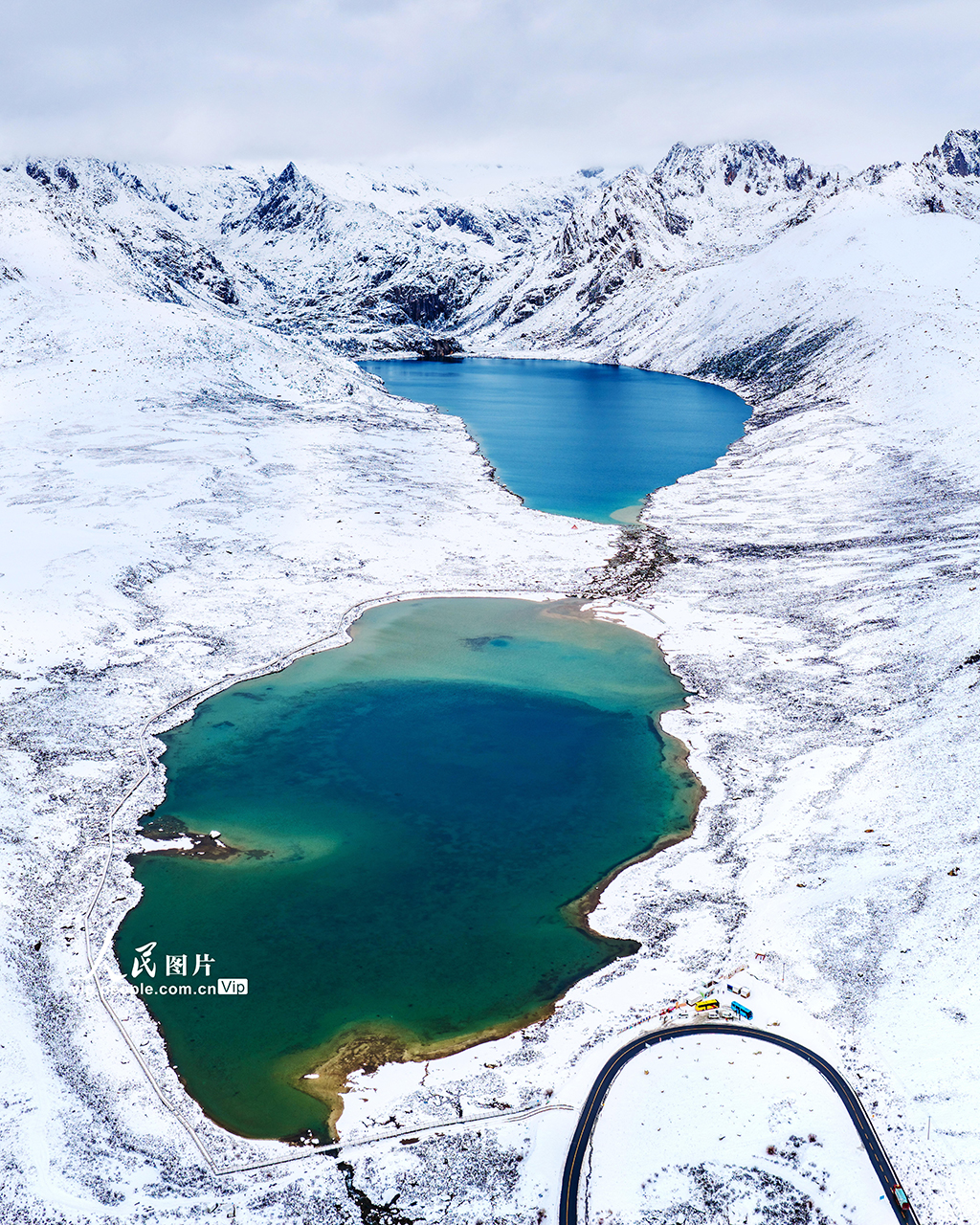 四川巴塘:姊妹湖国家湿地公园雪景美【4】