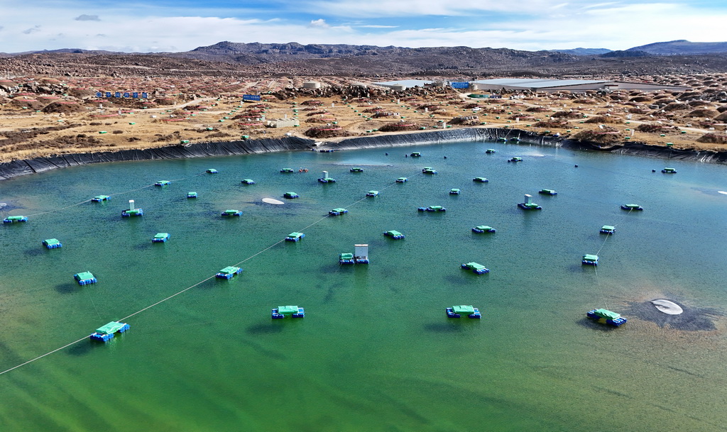 10月28日拍摄的高海拔宇宙线观测站(无人机照片)。