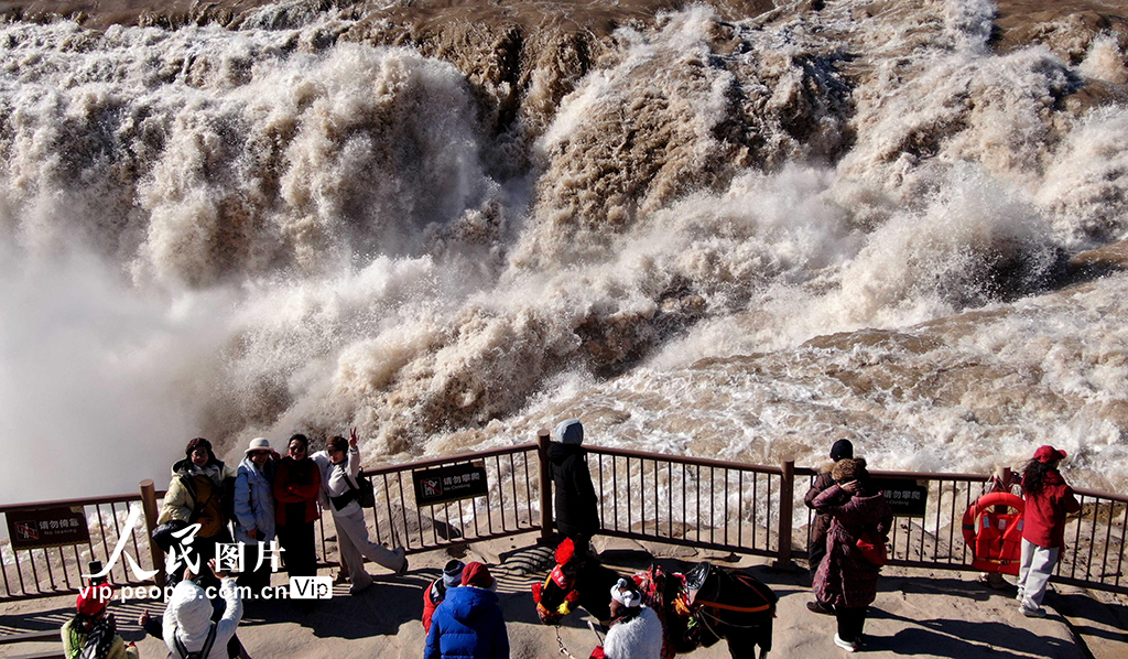 山西吉县:黄河壶口瀑布初冬时节景迷人【3】