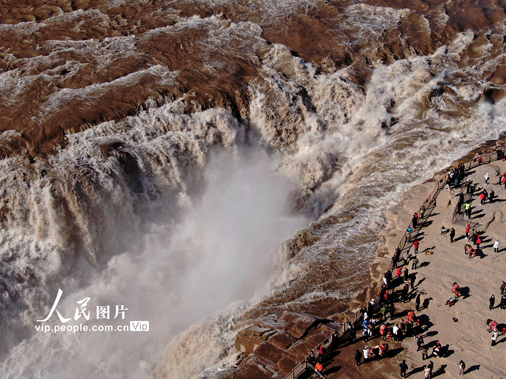 山西吉县:黄河壶口瀑布初冬时节景迷人【4】