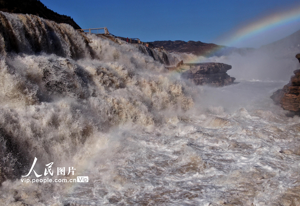 山西吉县:黄河壶口瀑布初冬时节景迷人【5】