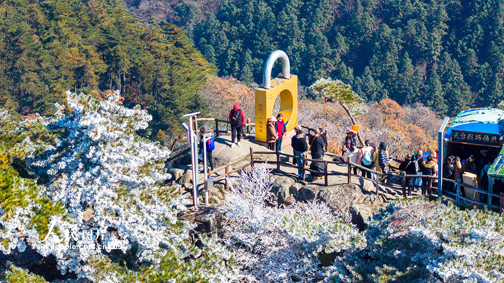 安徽池州:九华山天台景区银装素裹【4】