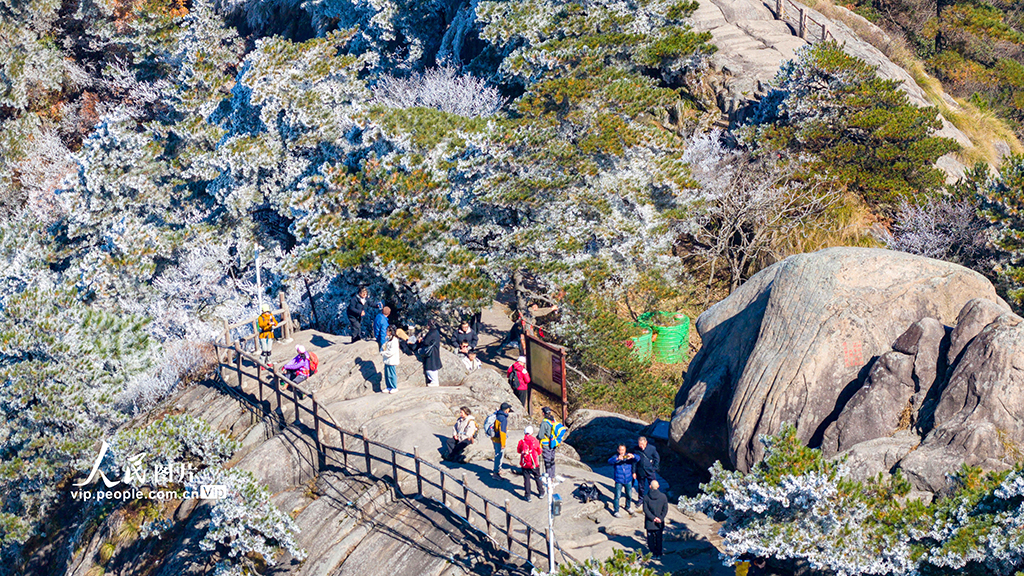 安徽池州:九华山天台景区银装素裹【6】