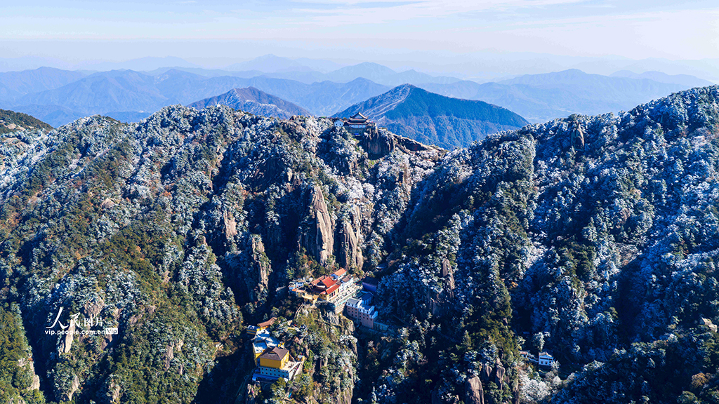 安徽池州:九华山天台景区银装素裹【7】