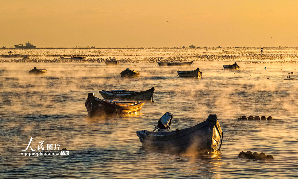 山东荣成:爱伦湾海域现“海浩”景观【6】