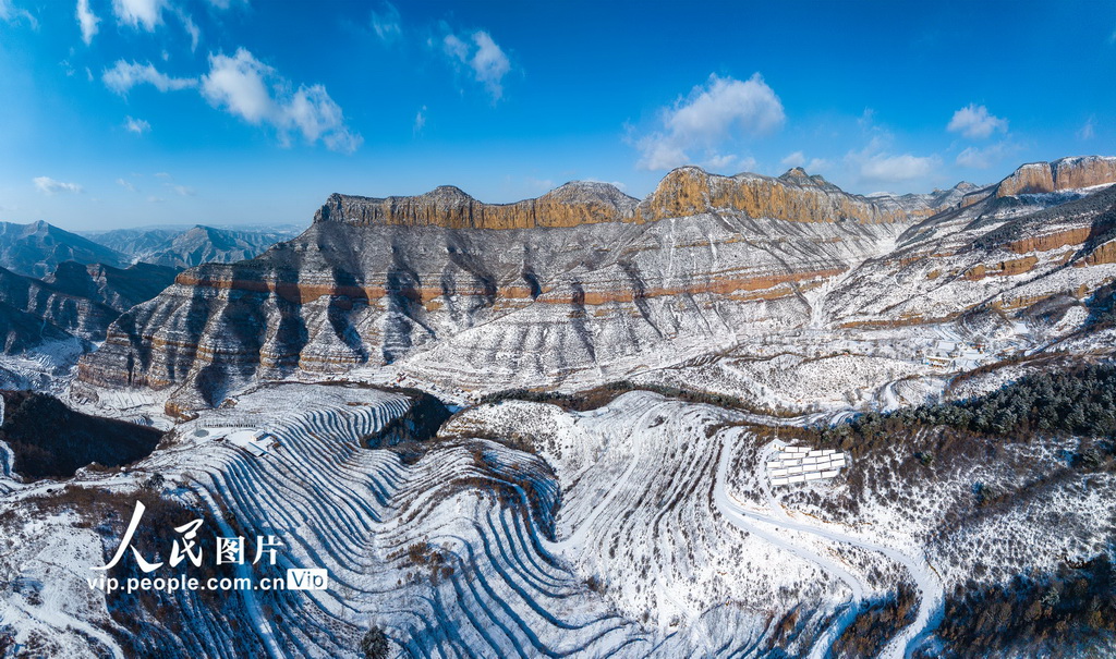山西左权：雪后梯田风景壮美【3】