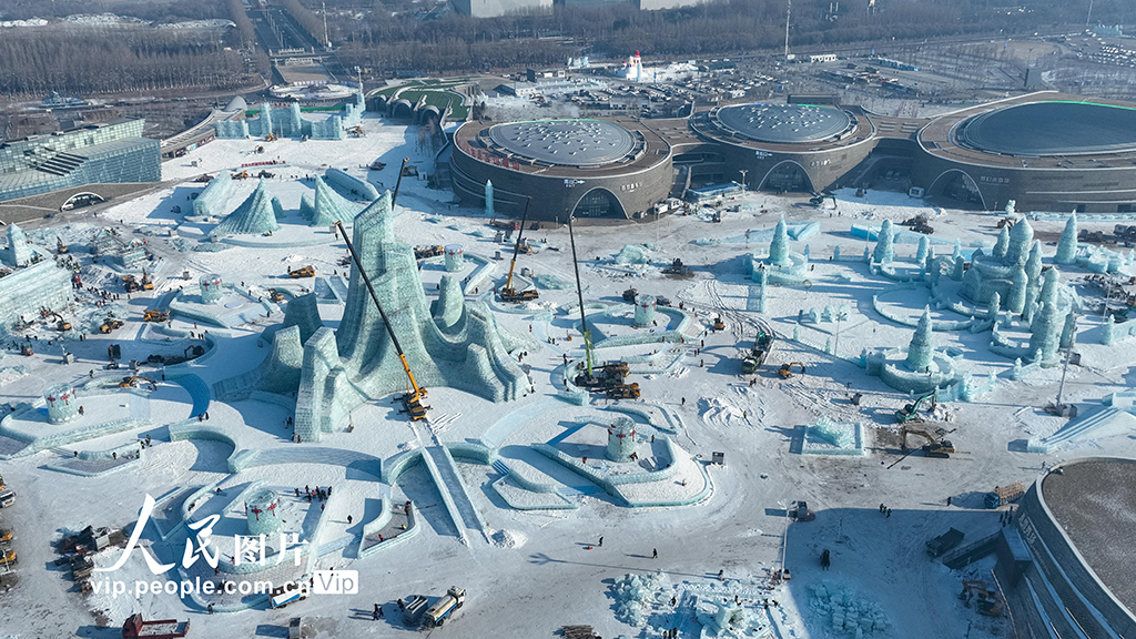 黑龙江：哈尔滨冰雪大世界建设进入冲刺阶段【3】