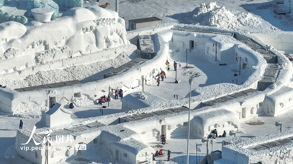 黑龙江：哈尔滨冰雪大世界建设进入冲刺阶段【5】