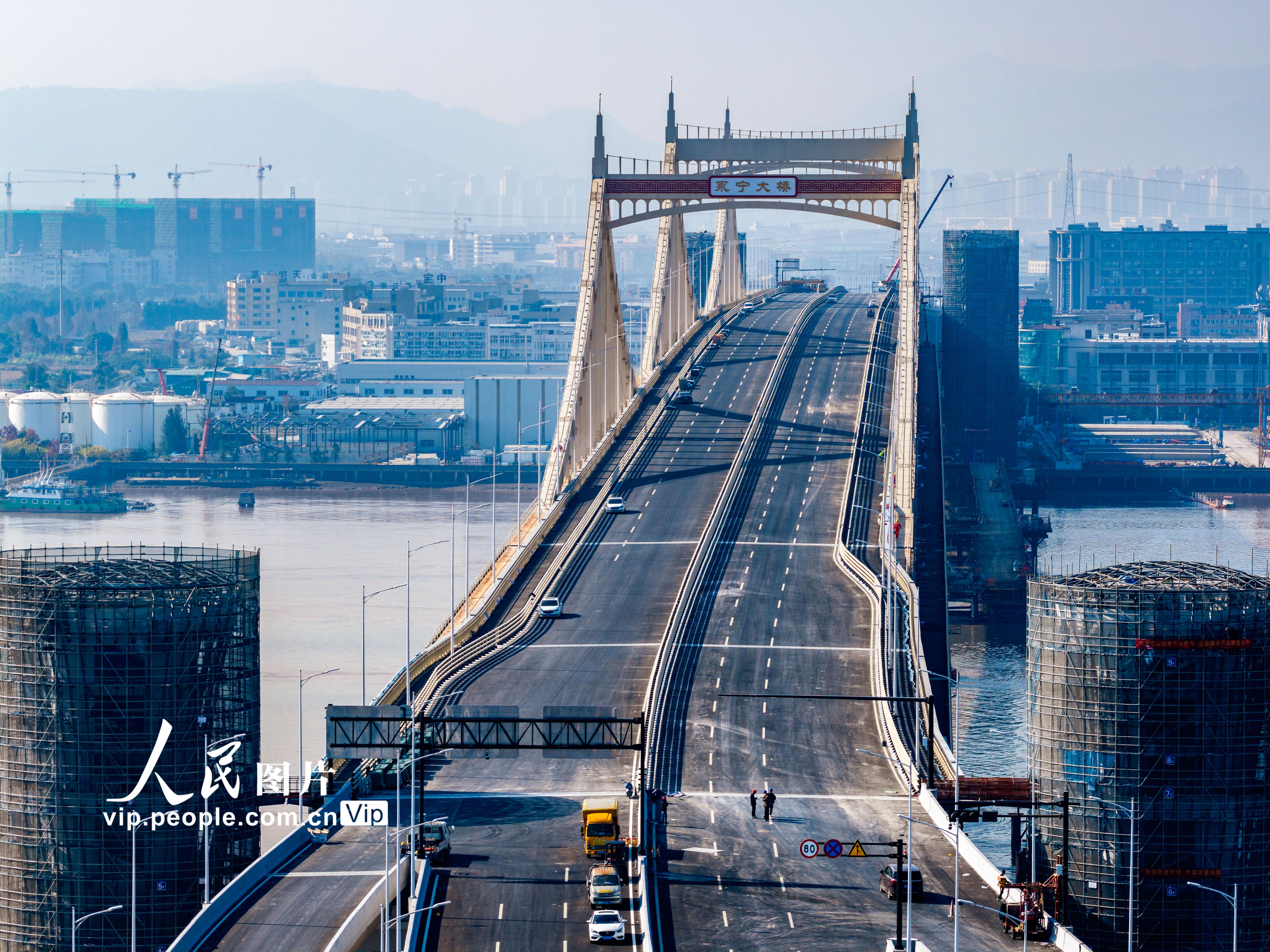 浙江瑞安:永宁大桥建设如火如荼【3】