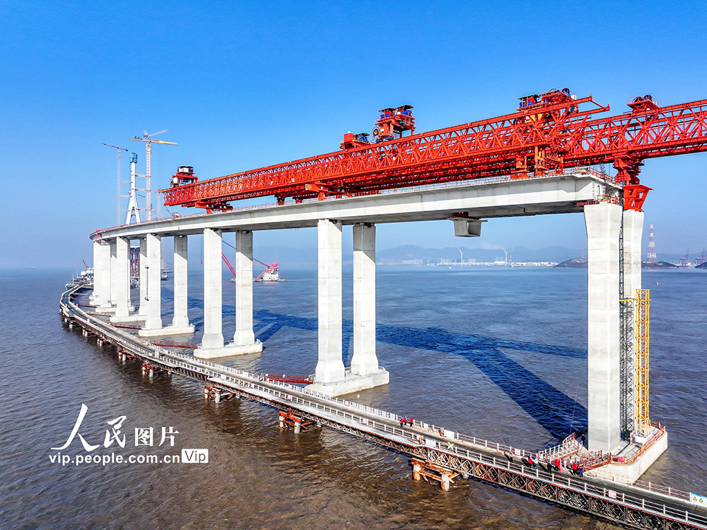 浙江舟山：青龙门大桥东引桥架设完成【5】