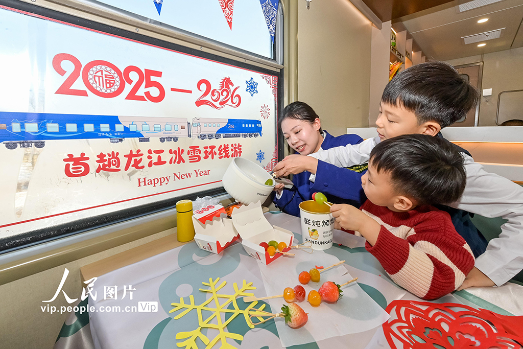 黑龙江开行首趟冰雪环线旅游列车【3】