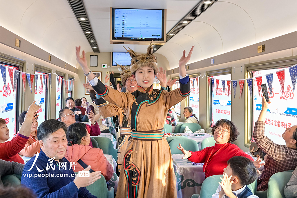 黑龙江开行首趟冰雪环线旅游列车【7】