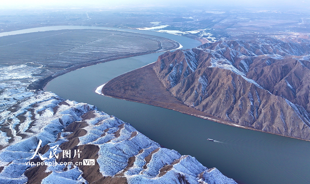 宁夏吴忠:雪落黄河景如画【2】
