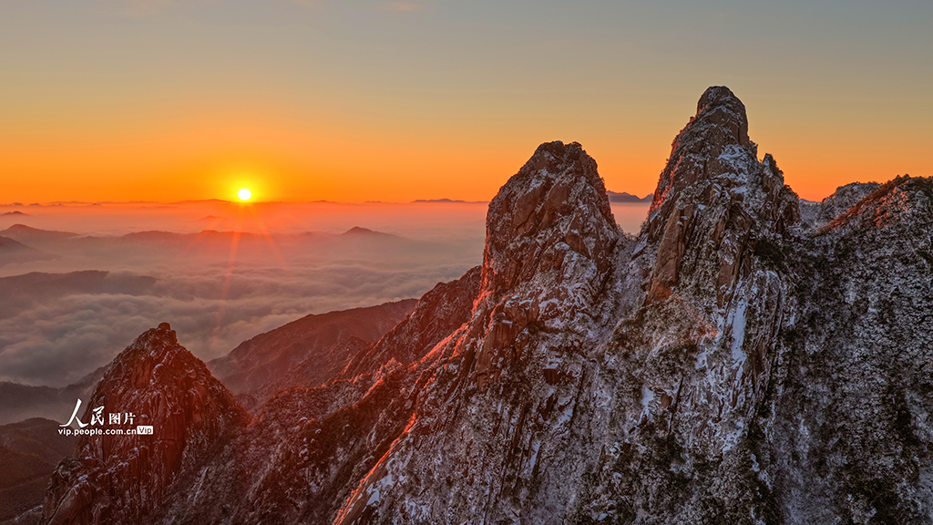 安徽池州：九华山雪景如画【3】