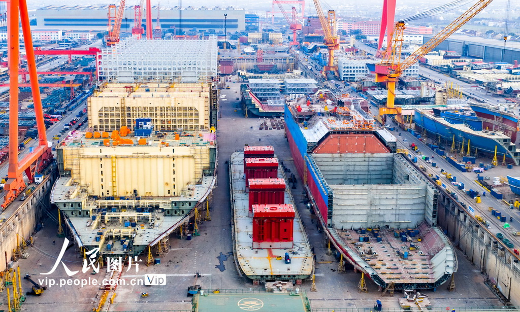 江苏泰州：新年伊始造船忙【5】