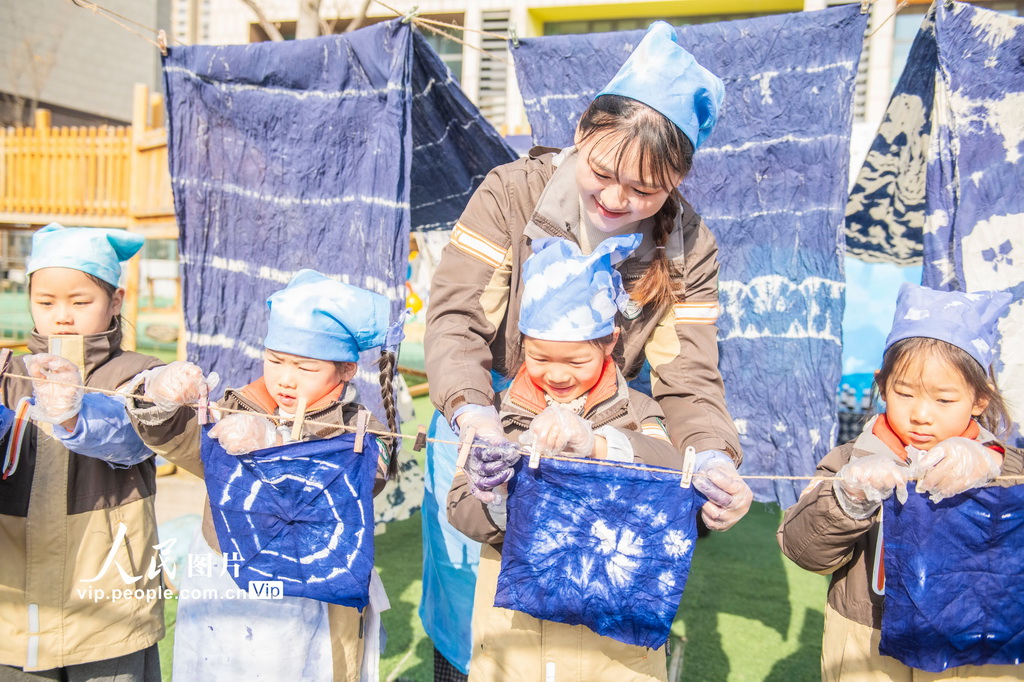 江苏宿迁：学习扎染 感受非遗【3】