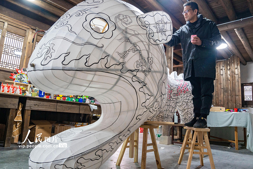 浙江浦江：赶制非遗板凳龙迎新春【7】