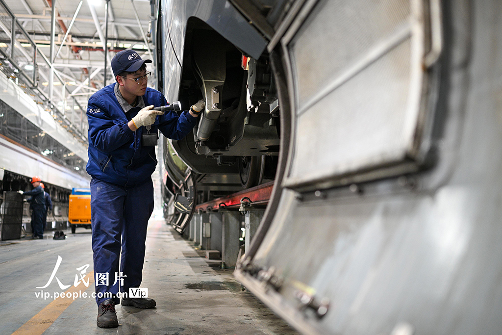 江苏南京：动车“体检”迎春运【7】