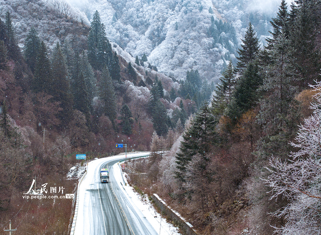 甘肃宕昌：公路蜿蜒画“水墨” 【4】