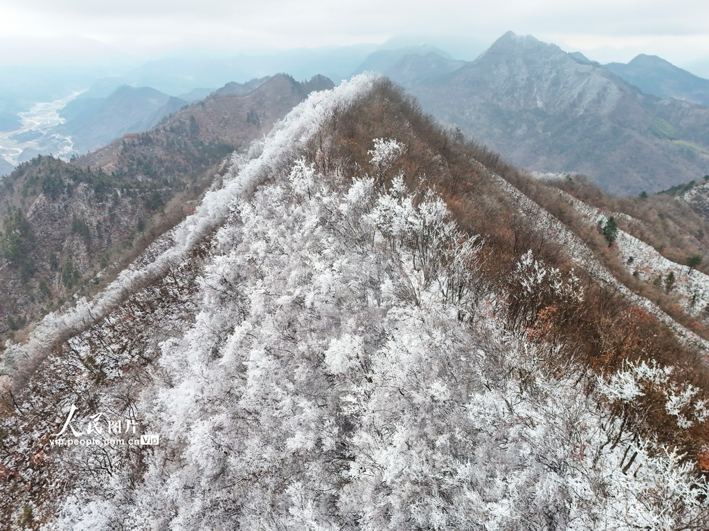安徽岳西：大别山雪凇美如画【4】