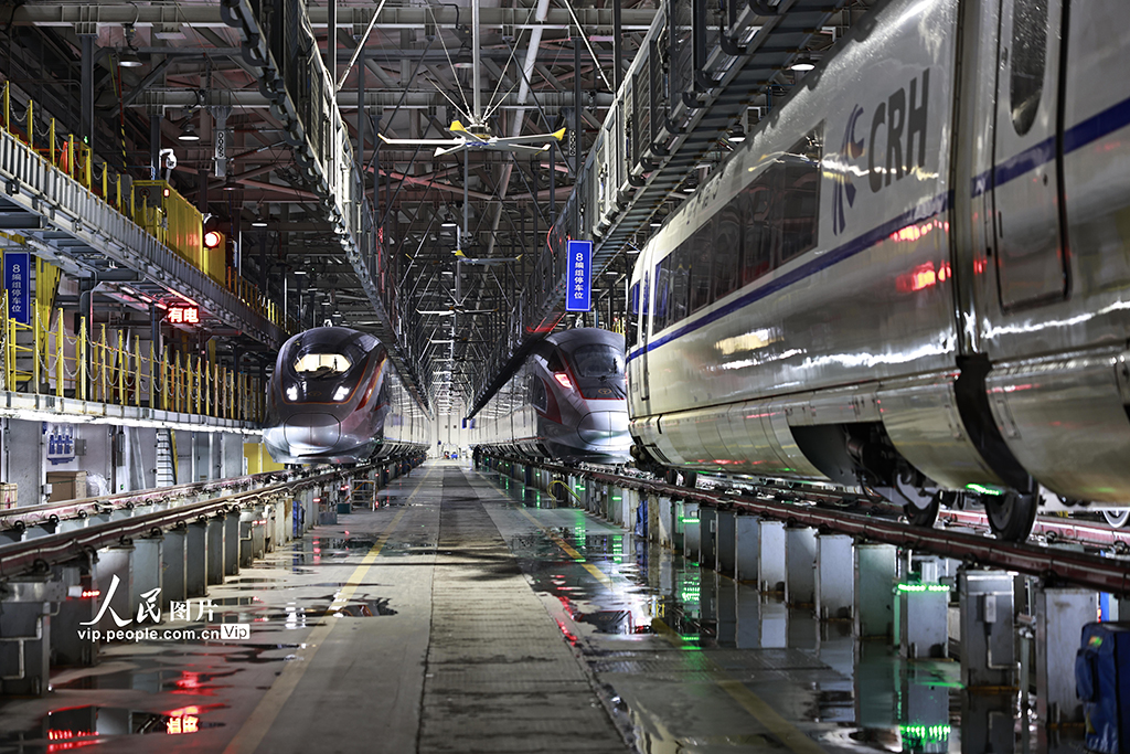 重庆:动车组整装待发迎春运【2】