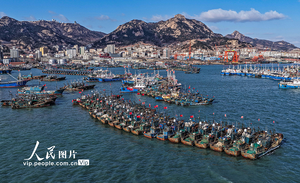 山东荣成：渔船归港避风【9】