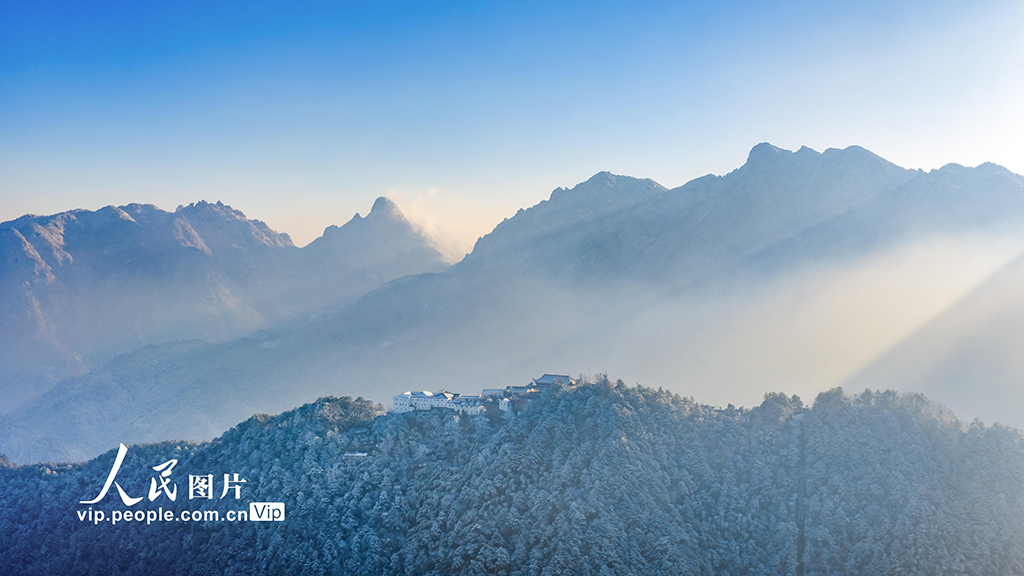 安徽池州:九华山雪景如画【2】