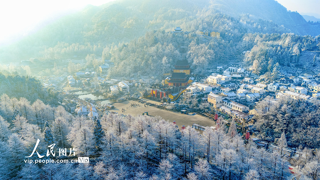 安徽池州:九华山雪景如画【3】