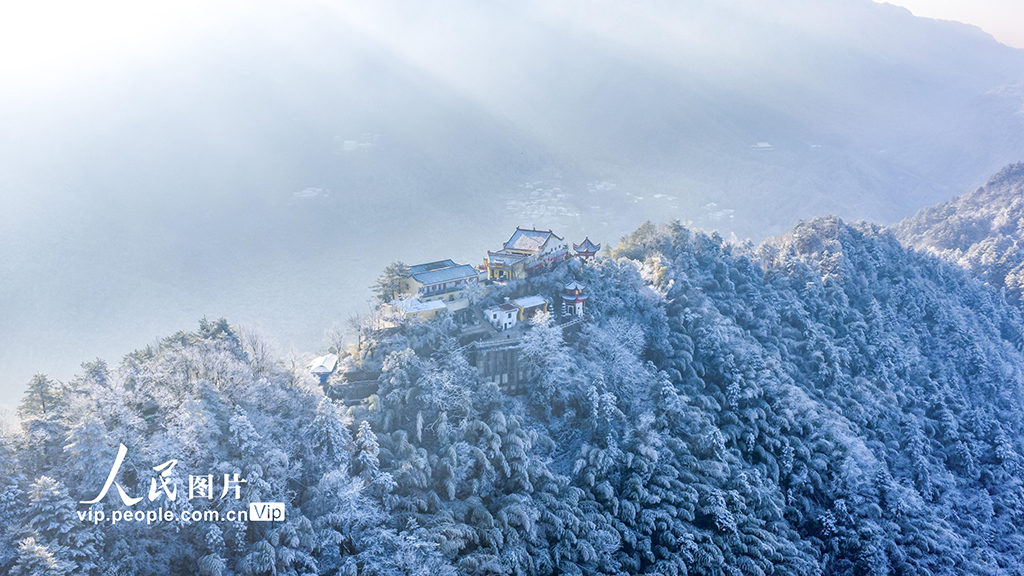 安徽池州:九华山雪景如画【5】