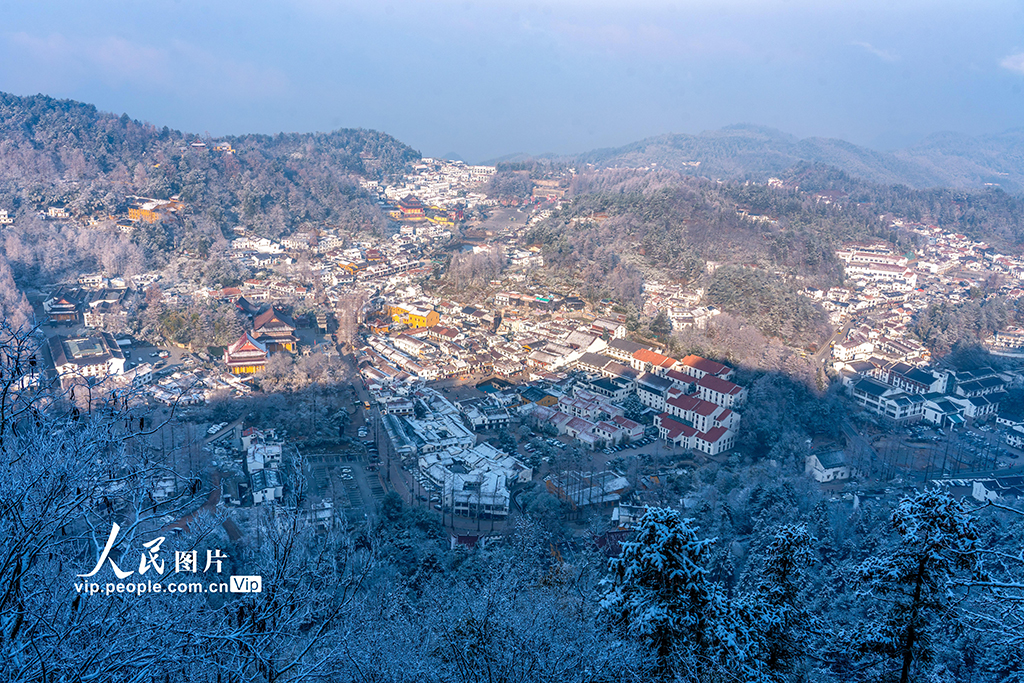 安徽池州:九华山雪景如画【7】