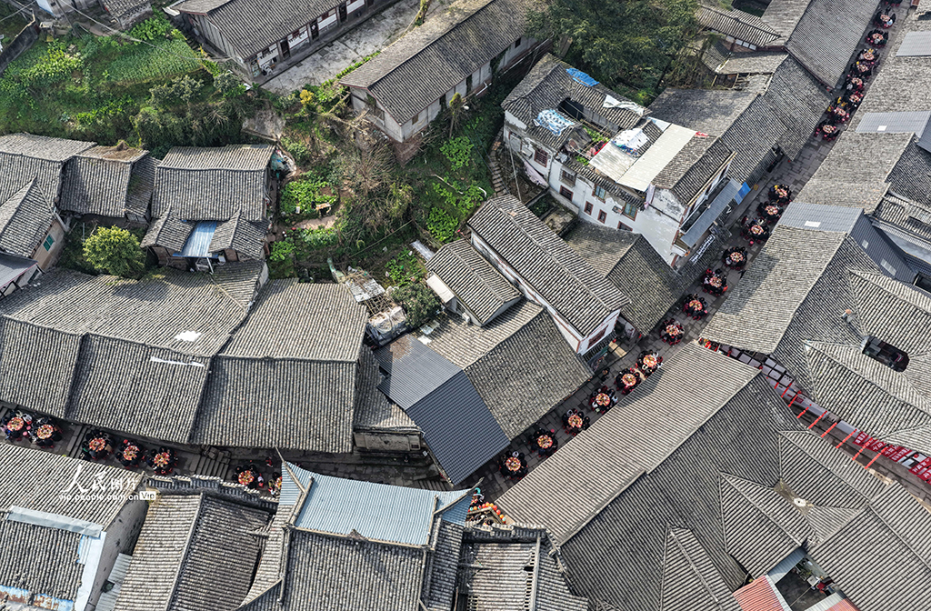 四川蓬安：千年古镇“团年宴”迎新春【6】