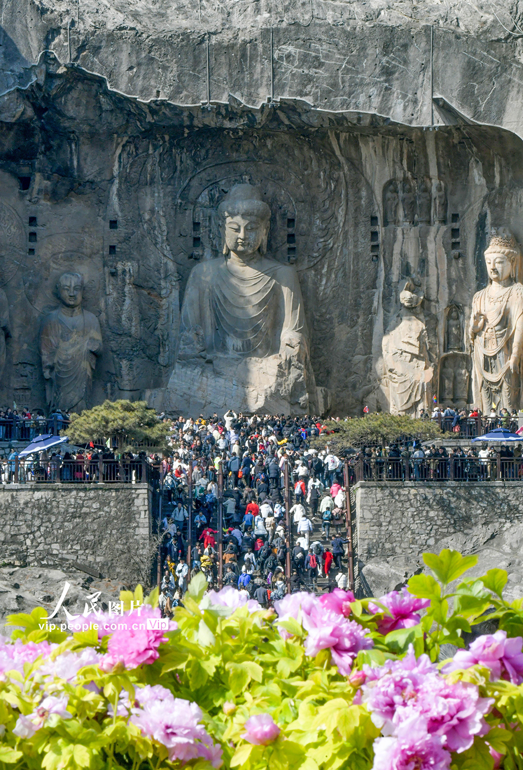 河南洛阳：龙门石窟景区游人如织【3】