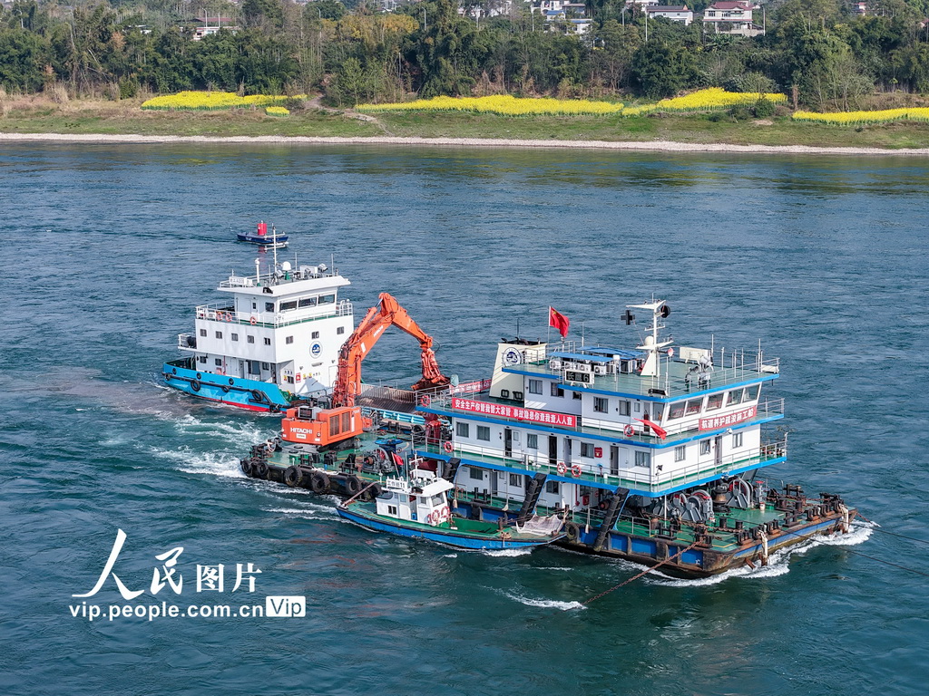 四川宜宾：长江航道养护疏浚工作稳步推进【4】