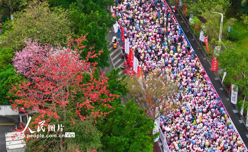 广西柳州：花海赛道上演全民跑【4】