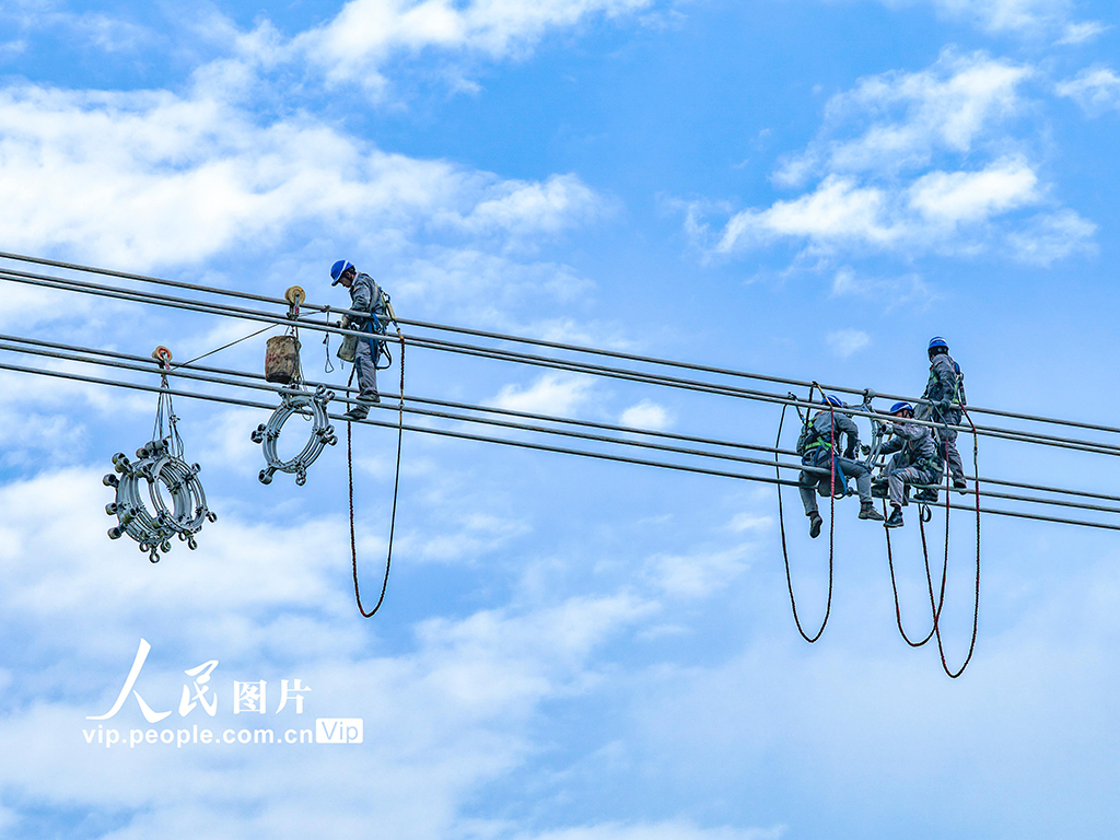 安徽芜湖：“甘电入浙”特高压直流输电工程建设忙【4】
